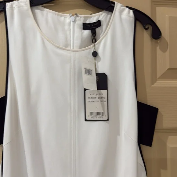 Rag & Bone White and Black Backless Dress - Picture 2 of 3